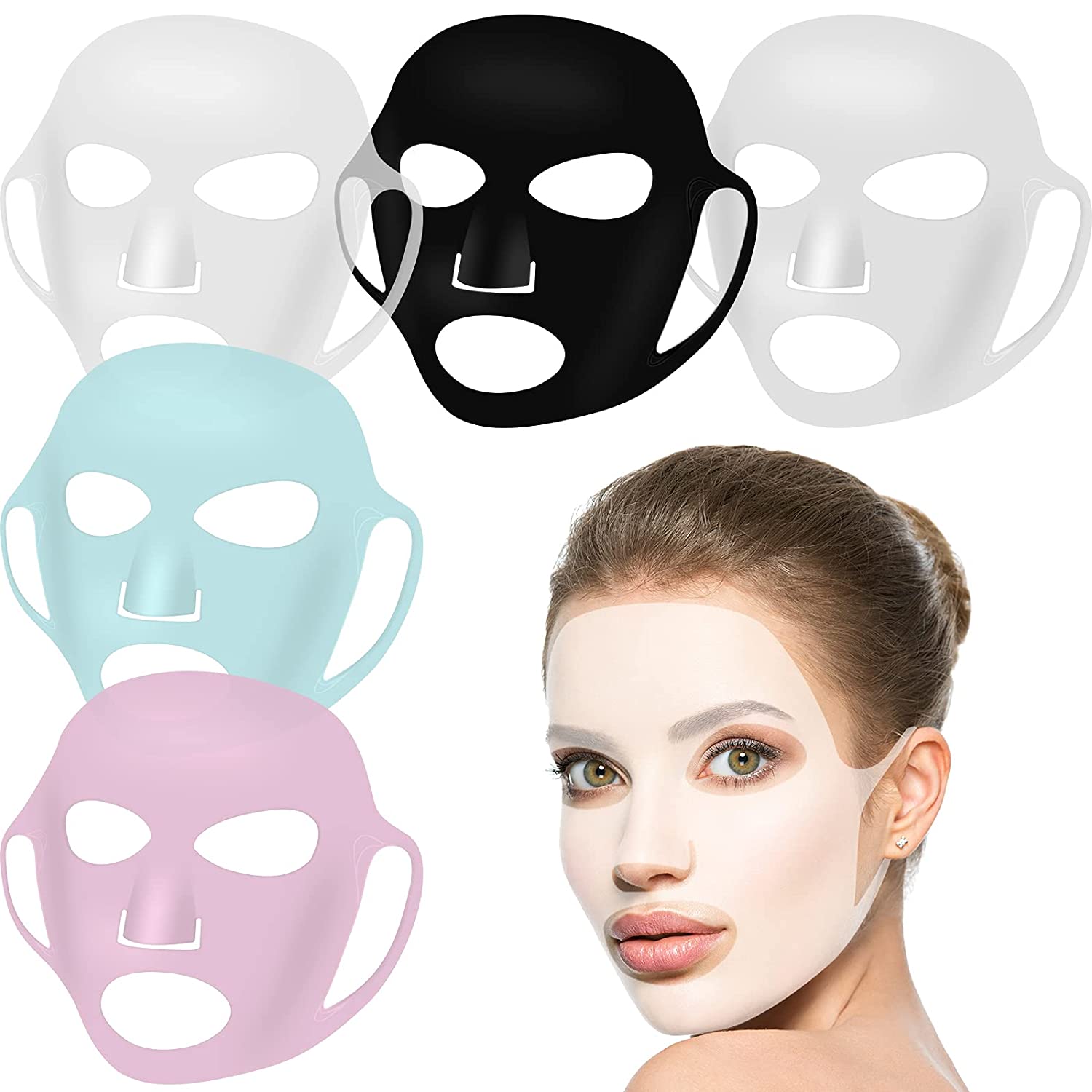 Silicone Mask Bracket - ซิลิโคน Face Mask Holder สําหรับแผ่นหน้ากาก,Moisturizing Facial