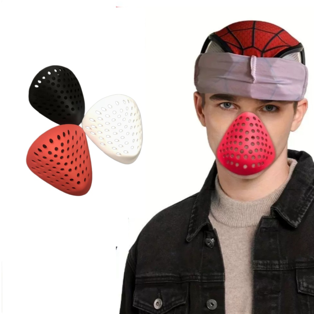 หน้ากากครึ่งหน้า 3D ลายแมงมุม  - Silicone Mask Bracket บทวิจารณ์และราคา