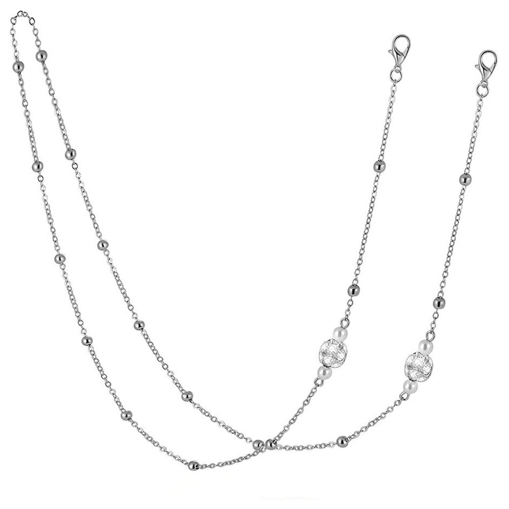 1 ชิ้น สายคล้องแว่นตาโลหะชุบทอ - Mask Chain Holder บทวิจารณ์และราคา